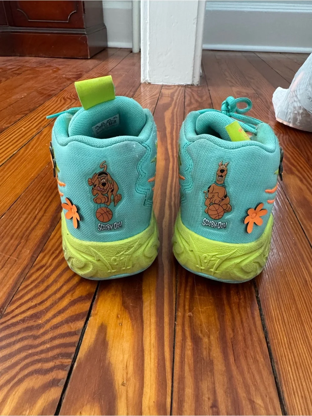 Puma Scooby Doo Kids Teal and Orange Sneakers